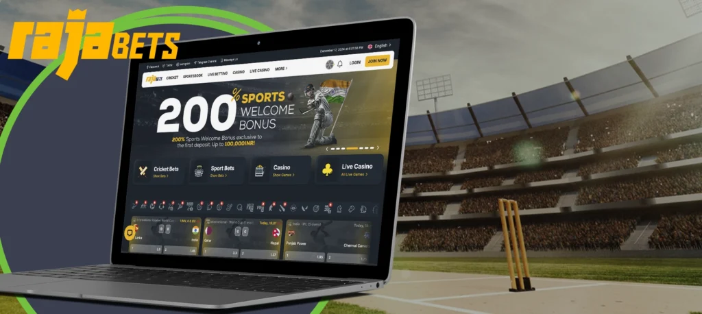 Betting on cricket at Rajabets