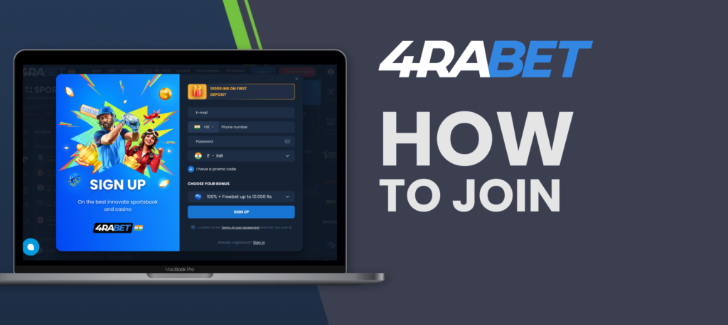How to Register on 4rabet India