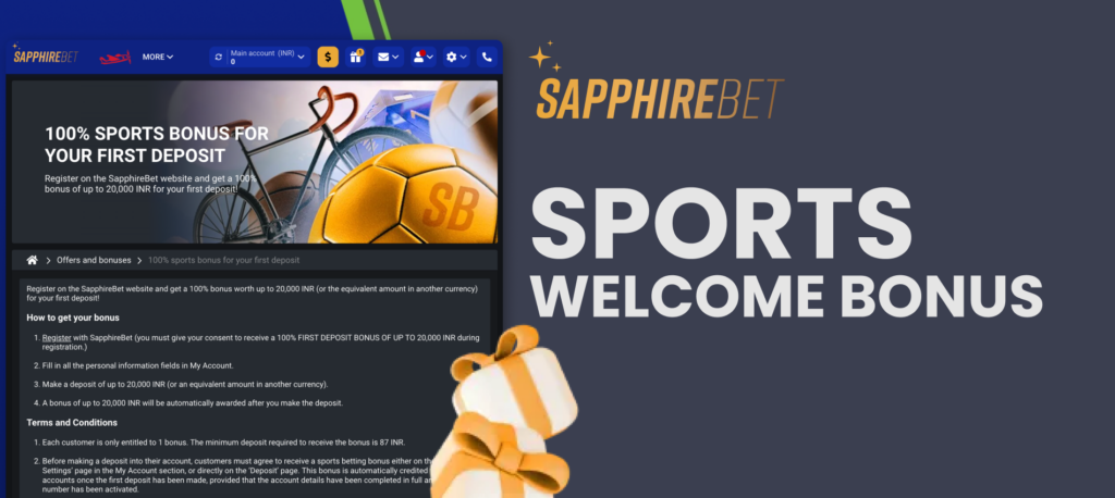 SapphireBet Sports Welcome Bonus